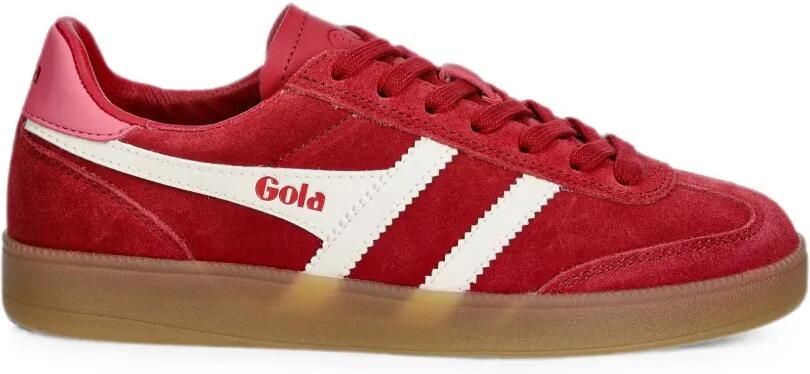Gola Viper suède sneakers met logo-patch Rood