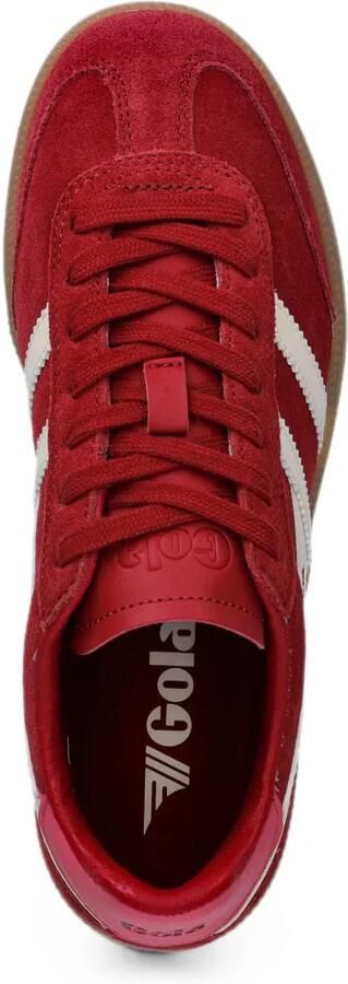 Gola Viper suède sneakers met logo-patch Rood - Foto 4