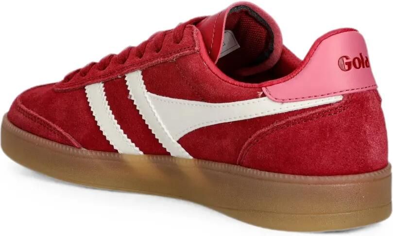 Gola Viper suède sneakers met logo-patch Rood - Foto 3