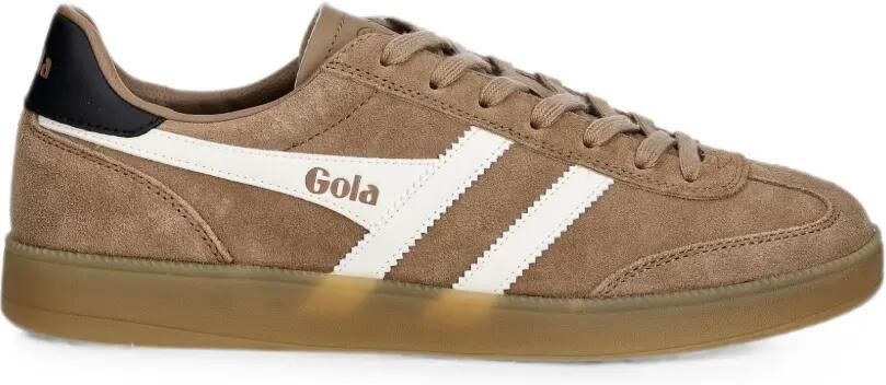 Gola Viper suède sneakers met logopatch Bruin