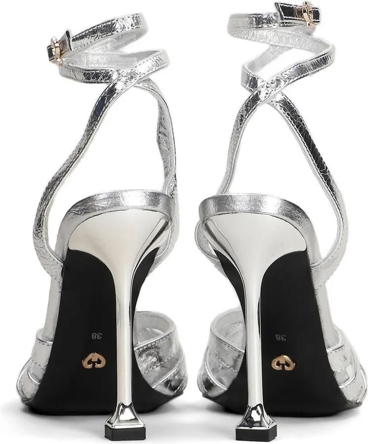 Gold & Rouge Ama sandalen met gekreukt effect Zilver - Foto 1