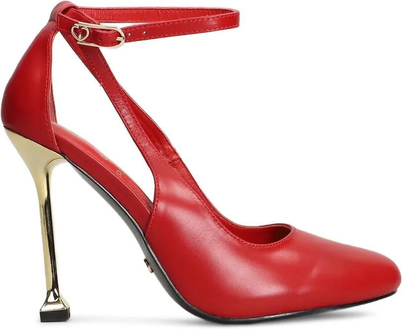 Gold & Rouge Biscuit sandalen met enkelbandje Rood