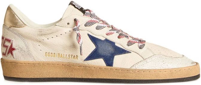 Golden Goose Ballstar leren sneakers Beige