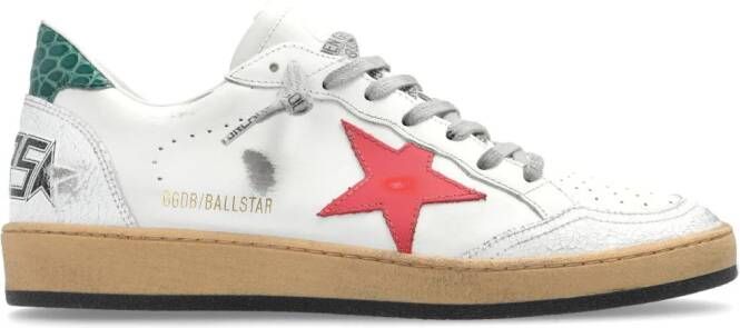 Golden Goose Ball Star leren sneakers Geel