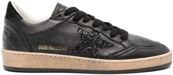 Golden Goose Ball Star leren sneakers Zwart