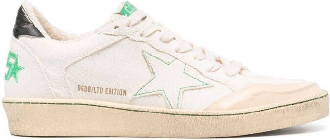 Golden Goose Ball Star low-top canvas sneakers Beige