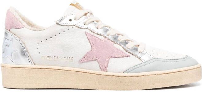 Golden Goose Ball Star low-top leather sneakers Wit