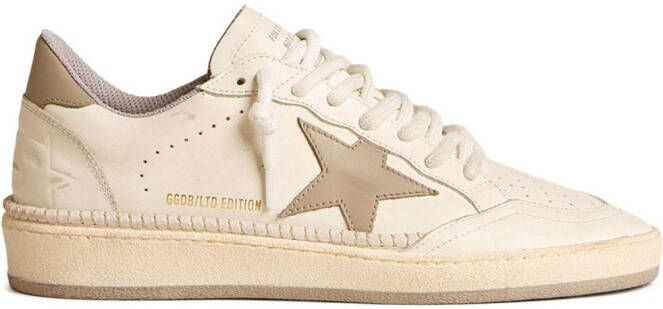 Golden Goose Ball-Star low-top leather sneakers Wit