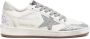 Golden Goose Ballstar leren sneakers met glitter Wit - Thumbnail 1