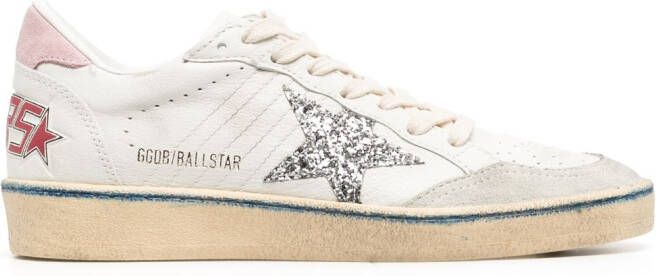 Golden Goose Ballstar leren sneakers Wit