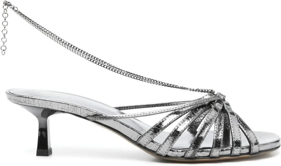 Golden Goose 45 mm leren sandalen Grijs