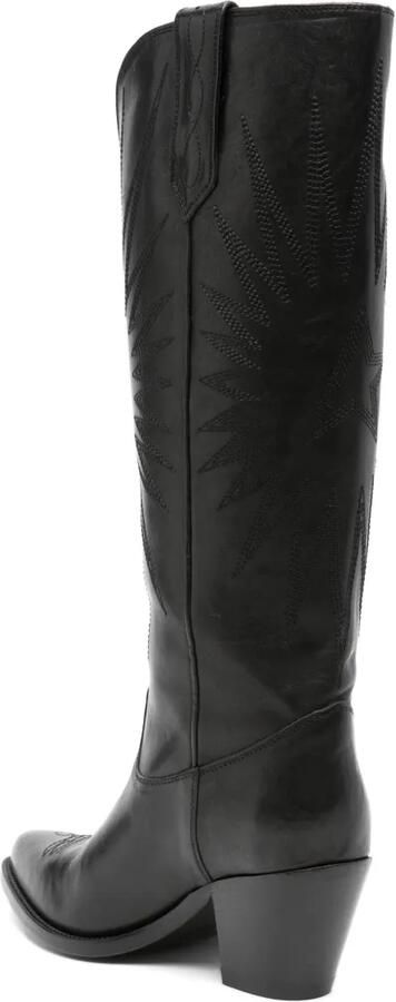 Golden Goose 65 mm leren cowboylaarzen Zwart - Foto 4