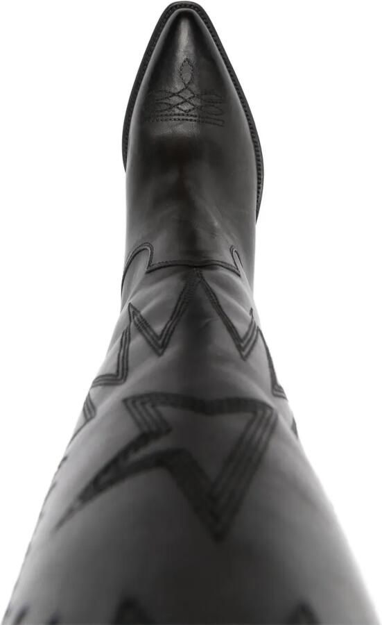 Golden Goose 65 mm leren cowboylaarzen Zwart - Foto 2