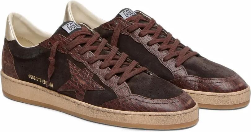 Golden Goose Ball Star croc-effect sneakers Bruin - Foto 4