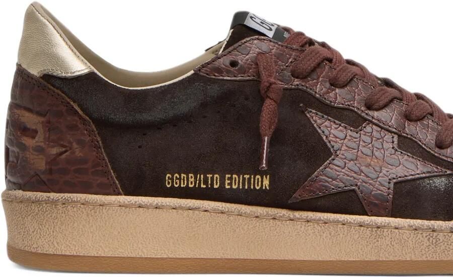 Golden Goose Ball Star croc-effect sneakers Bruin - Foto 3