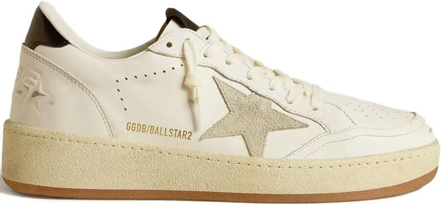 Golden Goose Ball Star geperforeerde sneakers Wit