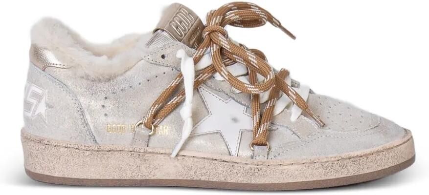 Golden Goose Ball Star glanzende sneakers Beige