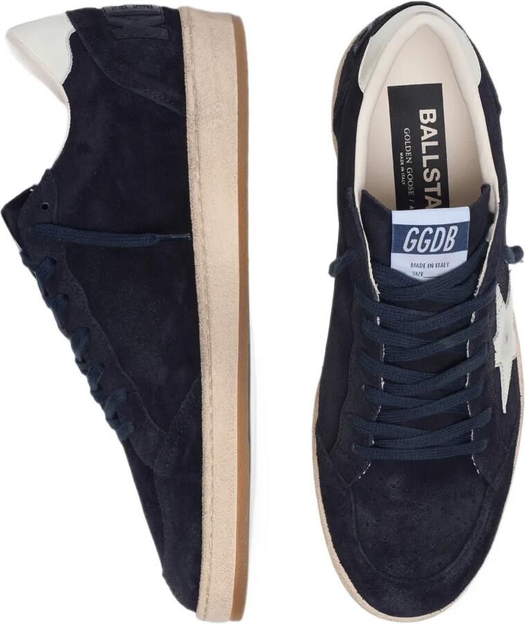 Golden Goose Ball Star in dark blue suede with white leather star sneakers Blauw - Foto 2