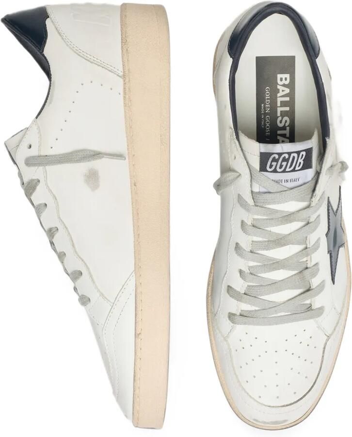 Golden Goose Ball Star in white leather with dark blue star - Foto 2