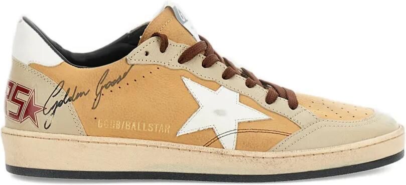 Golden Goose Ball Star leren sneakers Beige