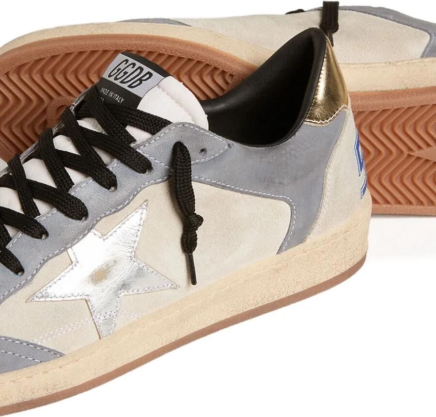 Golden Goose Ball Star leren sneakers Grijs