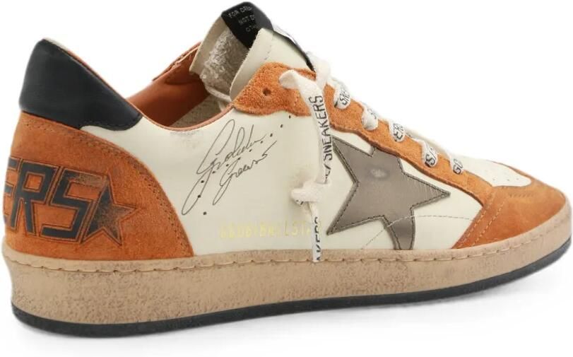Golden Goose Ball Star leren sneakers met gerafeld-effect Beige - Foto 3