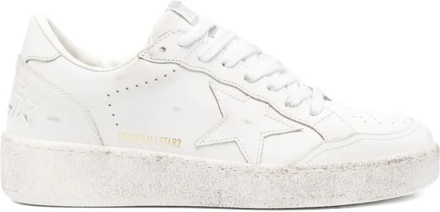 Golden Goose Ball Star leren sneakers Wit