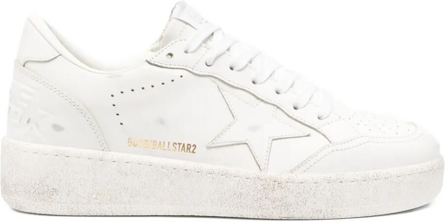 Golden Goose Ball Star leren sneakers Wit