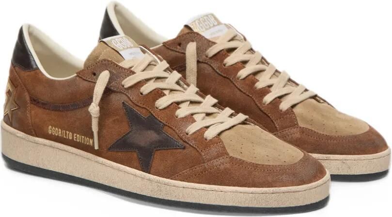 Golden Goose Ball Star LTD in brown suede with ebony star sneakers Bruin - Foto 4