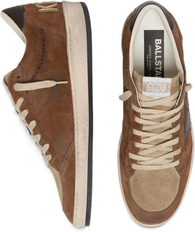 Golden Goose Ball Star LTD in brown suede with ebony star sneakers Bruin - Foto 2