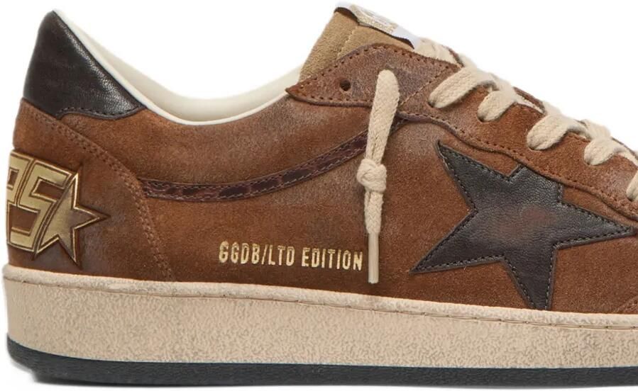 Golden Goose Ball Star LTD in brown suede with ebony star sneakers Bruin - Foto 3