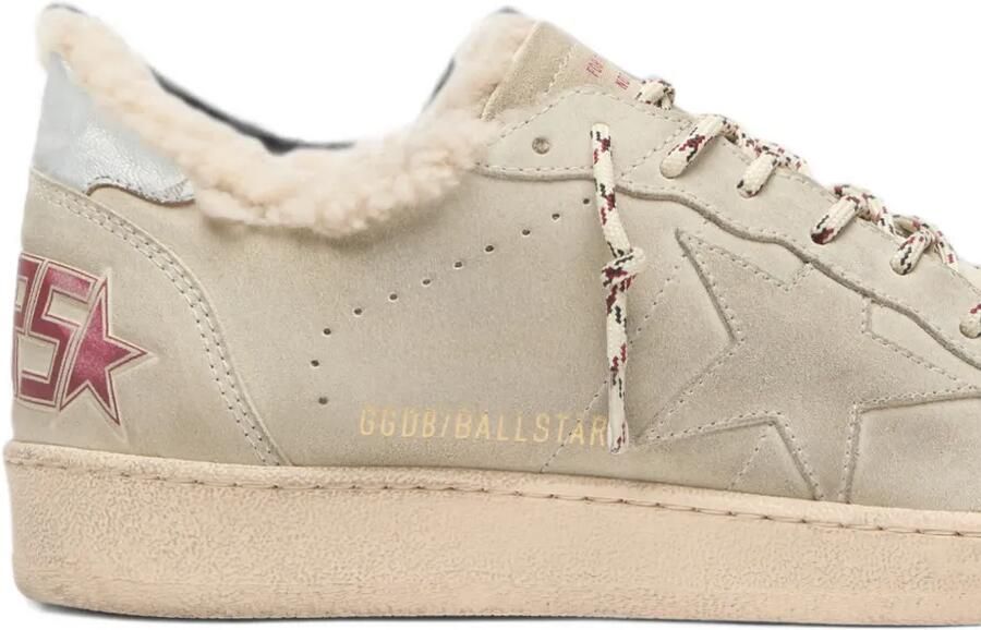 Golden Goose Ball Star shearling-lined sneakers Beige - Foto 3