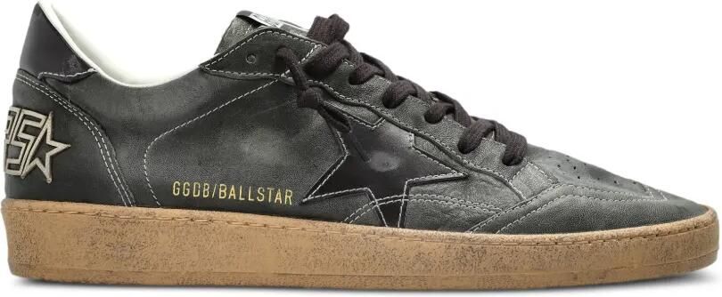 Golden Goose Ball Star sneakers met gerafeld-effect Groen
