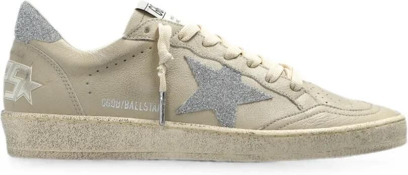 Golden Goose Ball Star sneakers met glitter-ster Beige