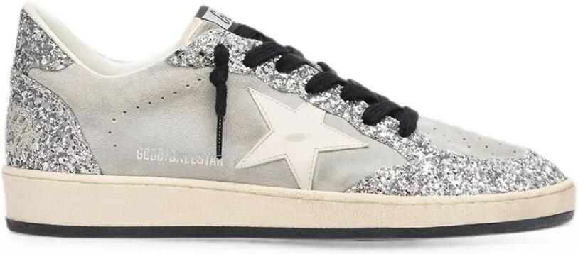 Golden Goose Ball Star sneakers met glitters-effect Grijs