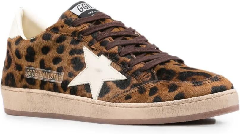 Golden Goose Ball Star sneakers met luipaardprint Bruin - Foto 2