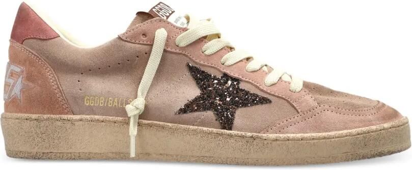 Golden Goose Ball Star sneakers met patch en glitters Roze