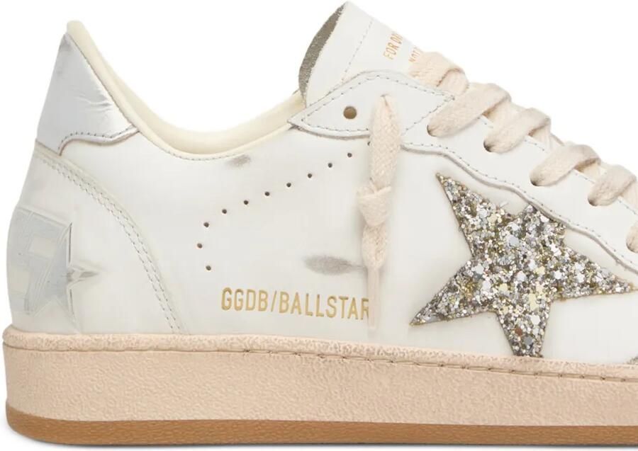 Golden Goose Ball Star sneakers met patch en glitters Wit - Foto 3