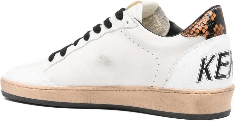 Golden Goose Ball Star sneakers met slangendetail Wit - Foto 3
