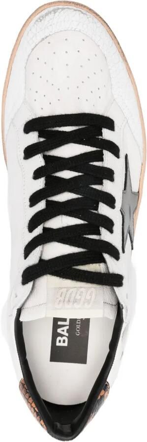 Golden Goose Ball Star sneakers met slangendetail Wit - Foto 4