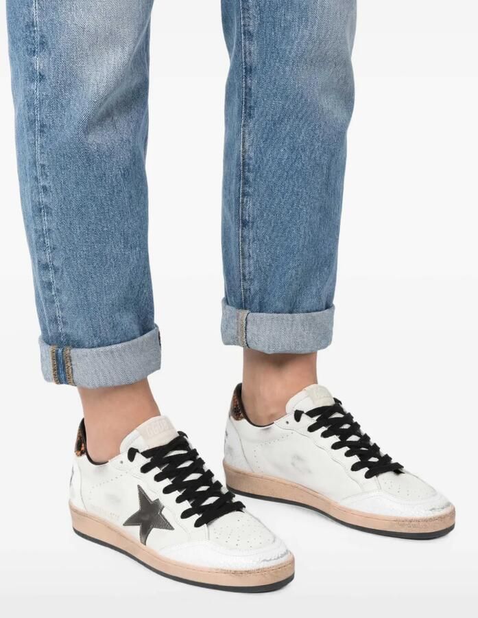 Golden Goose Ball Star sneakers met slangendetail Wit - Foto 2