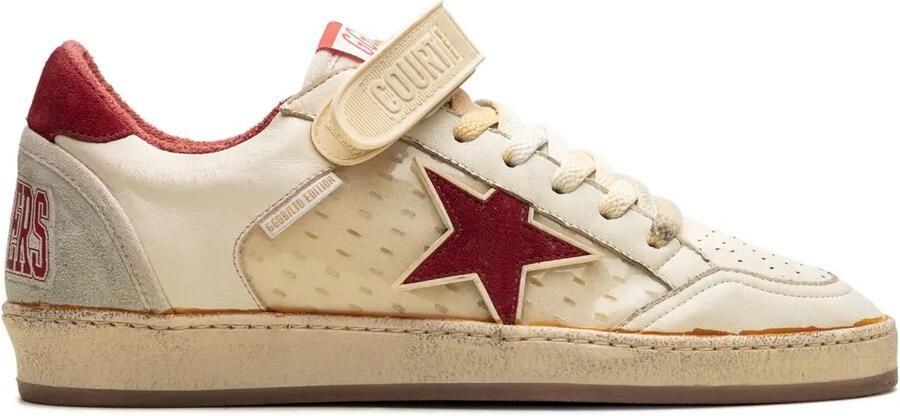Golden Goose Ball Star sneakers met suède ster Beige