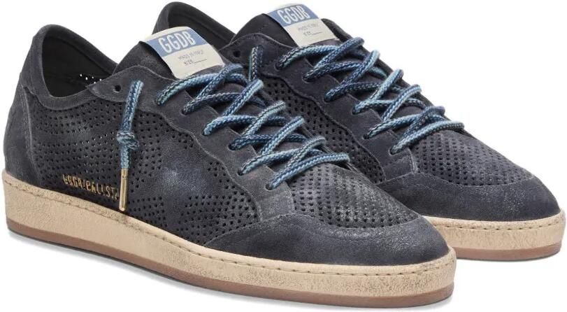 Golden Goose Ball Star sneakers van geperforeerd suède met suède ster Blauw - Foto 4