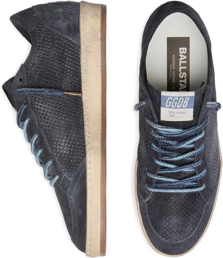 Golden Goose Ball Star sneakers van geperforeerd suède met suède ster Blauw - Foto 2