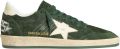 Golden Goose Ball Star sneakers van groen suède met witte leren ster en hiellus - Groen