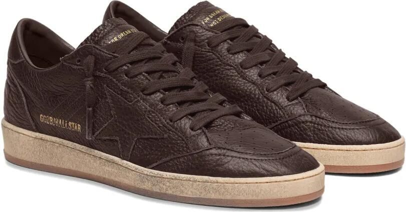 Golden Goose Ball Star sneakers van leer met leren ster Bruin