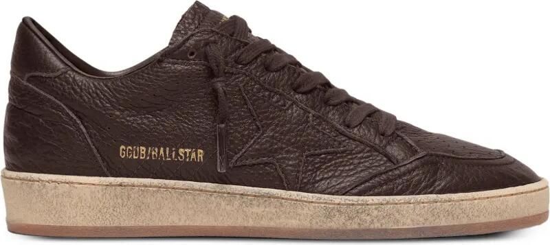 Golden Goose Ball Star sneakers van leer met leren ster Bruin - Foto 4