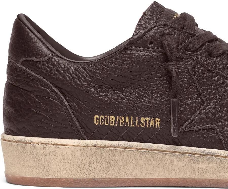 Golden Goose Ball Star sneakers van leer met leren ster Bruin - Foto 3