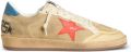 Golden Goose Ball Star sneakers van suède met leren ster en nappa hiellus Beige - Beige