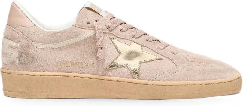 Golden Goose Ball Star sneakers van suède met metallic ster Roze